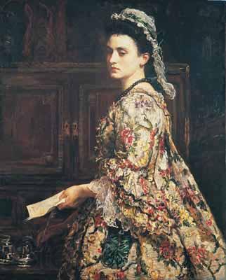 Sir John Everett Millais Vanessa Norge oil painting art